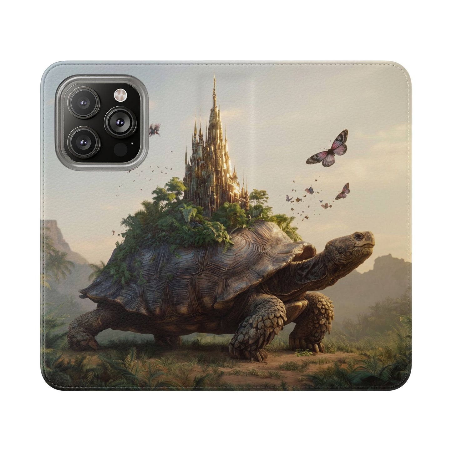 Castle Turtle Flip Cases – Golden Spire Jungle Guardian