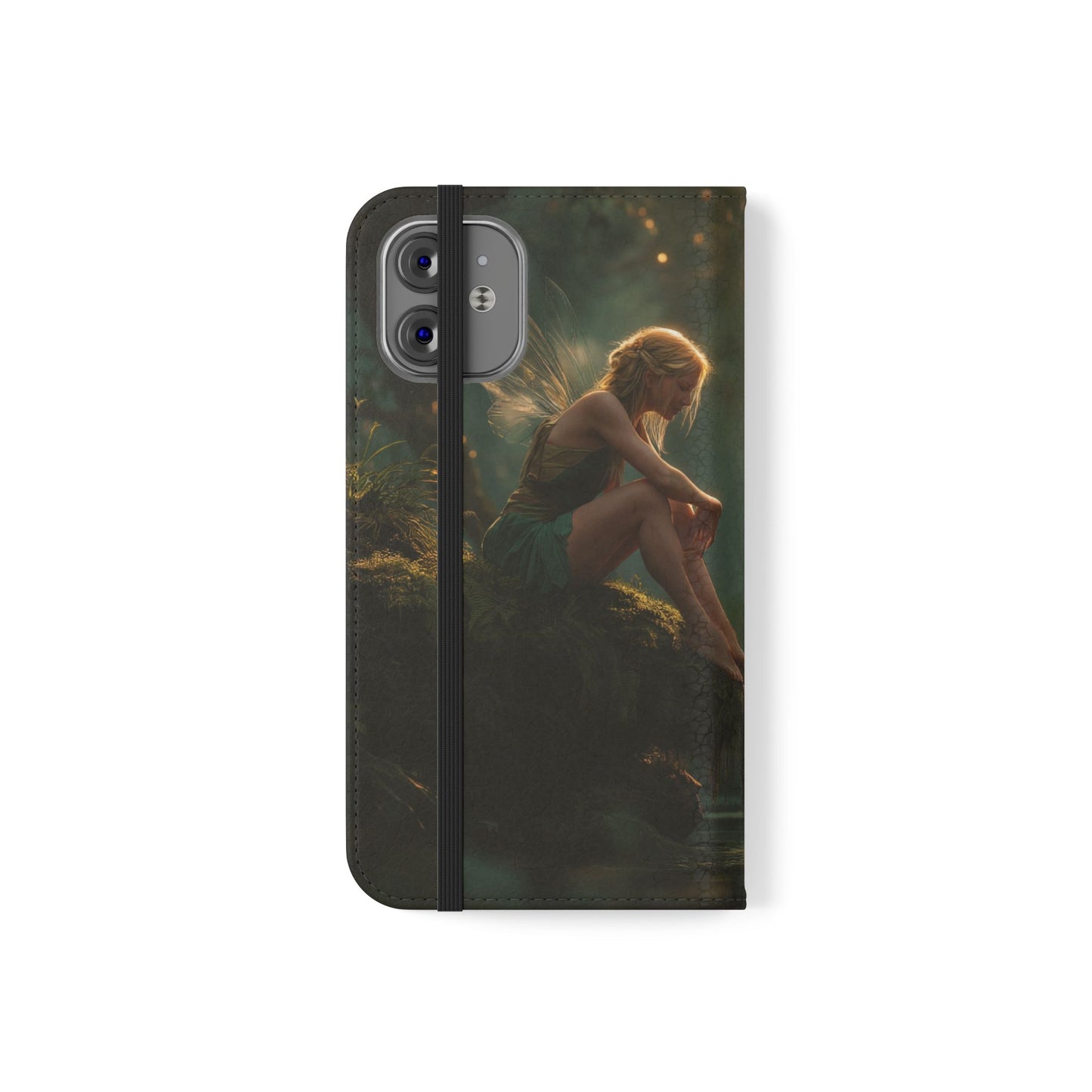 Mossy Bank Fairy Flip Cases – Golden Hour Sentinel Portrait