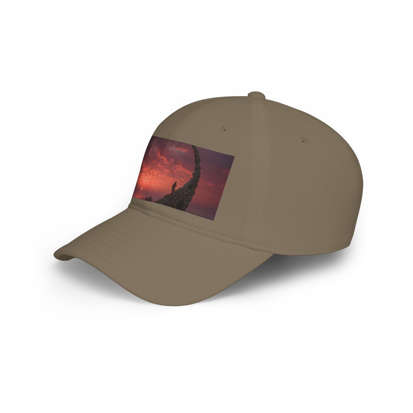 Crescent Stairway Low Profile Baseball Cap – Fiery Twilight Pathway