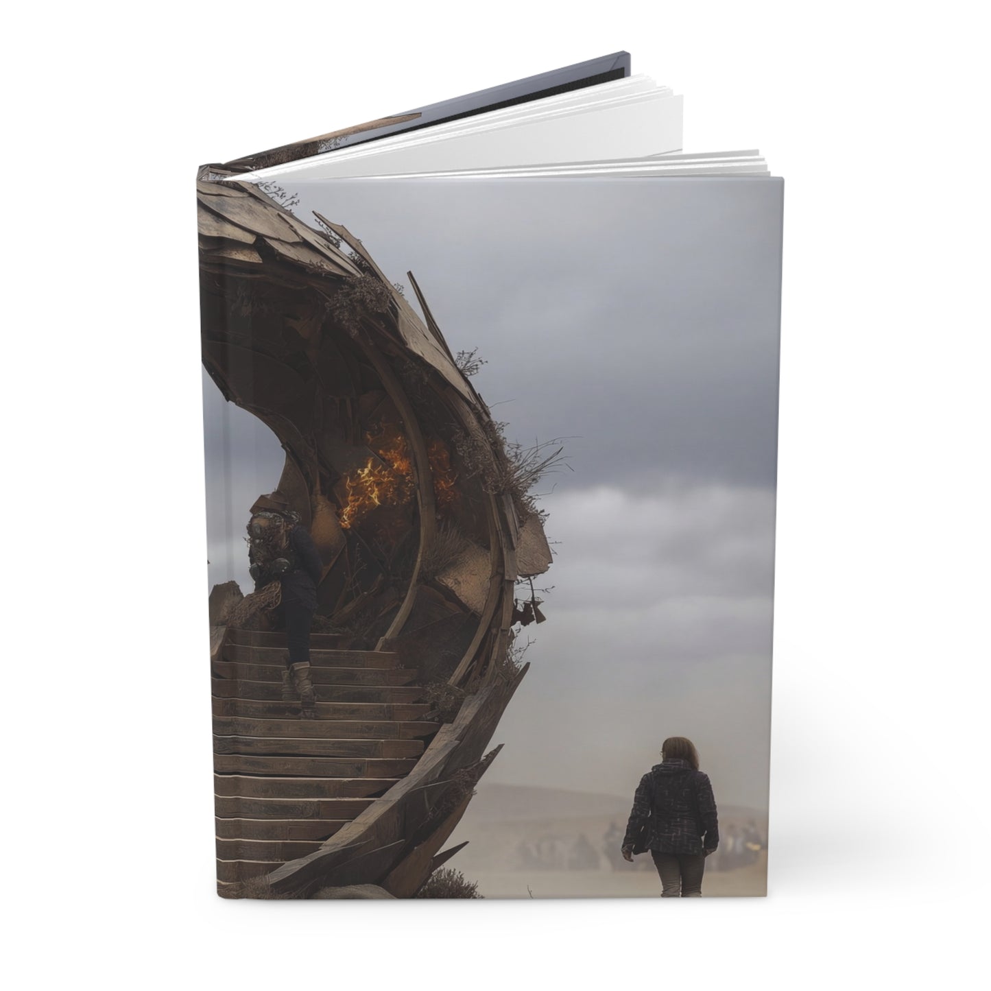 Rustic Spiral Staircase Journal Matte – Threshold of the Wandering Gate
