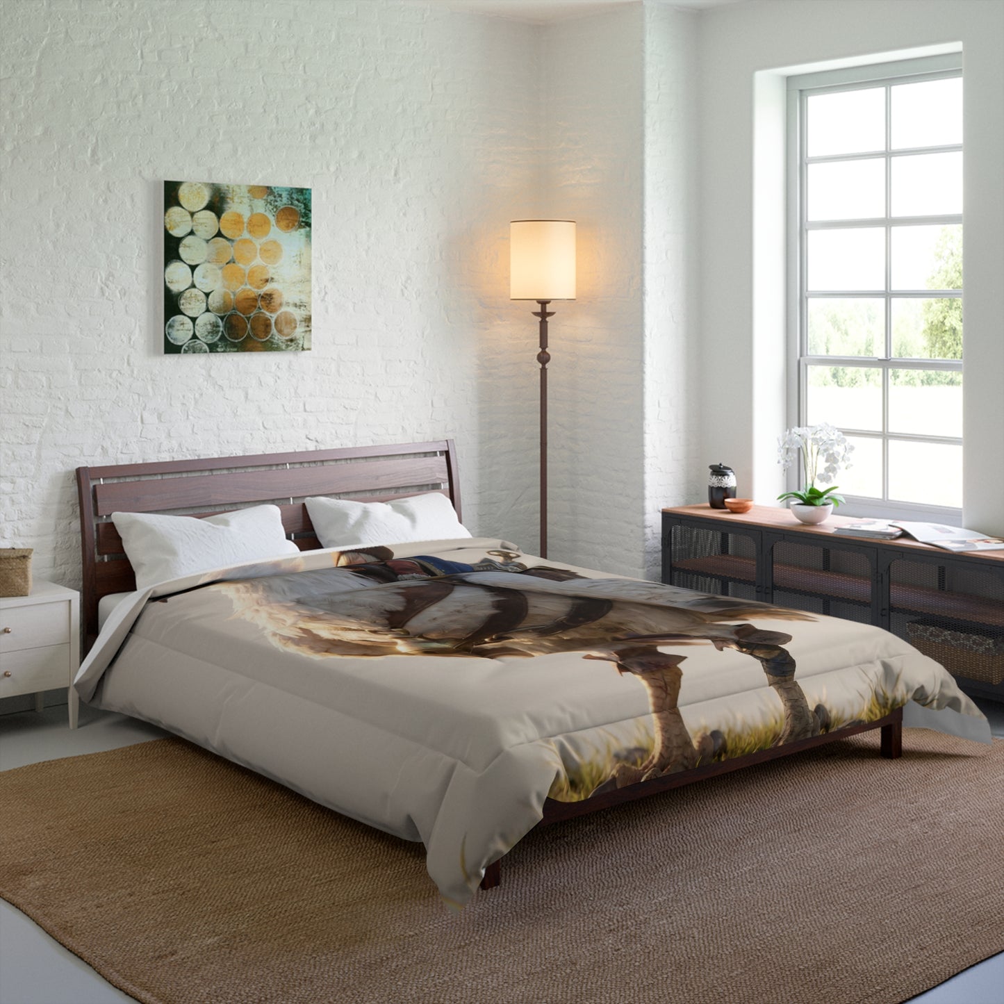 Skyborne Rider Comforter – Dawn’s Whisper on Feathers