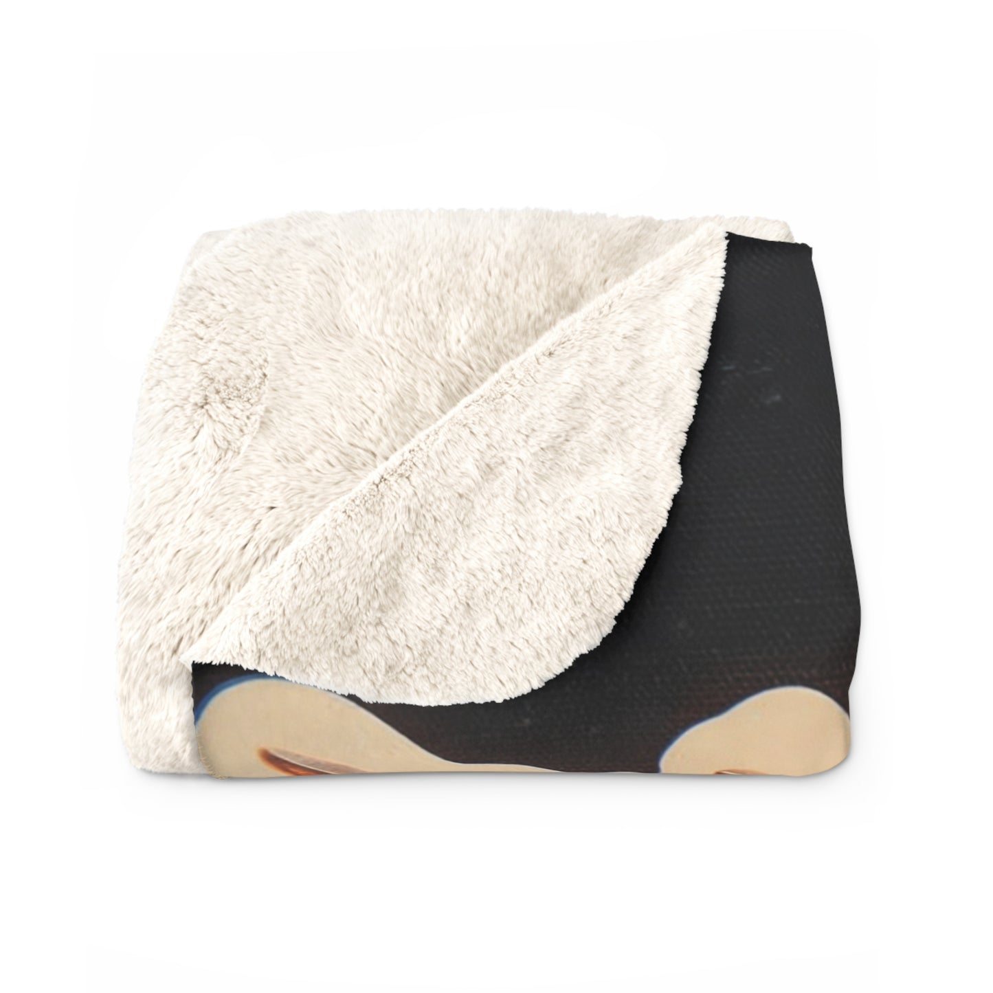 Crowned Skull Sherpa Fleece Blanket – Memento Mori Guardian Medallion