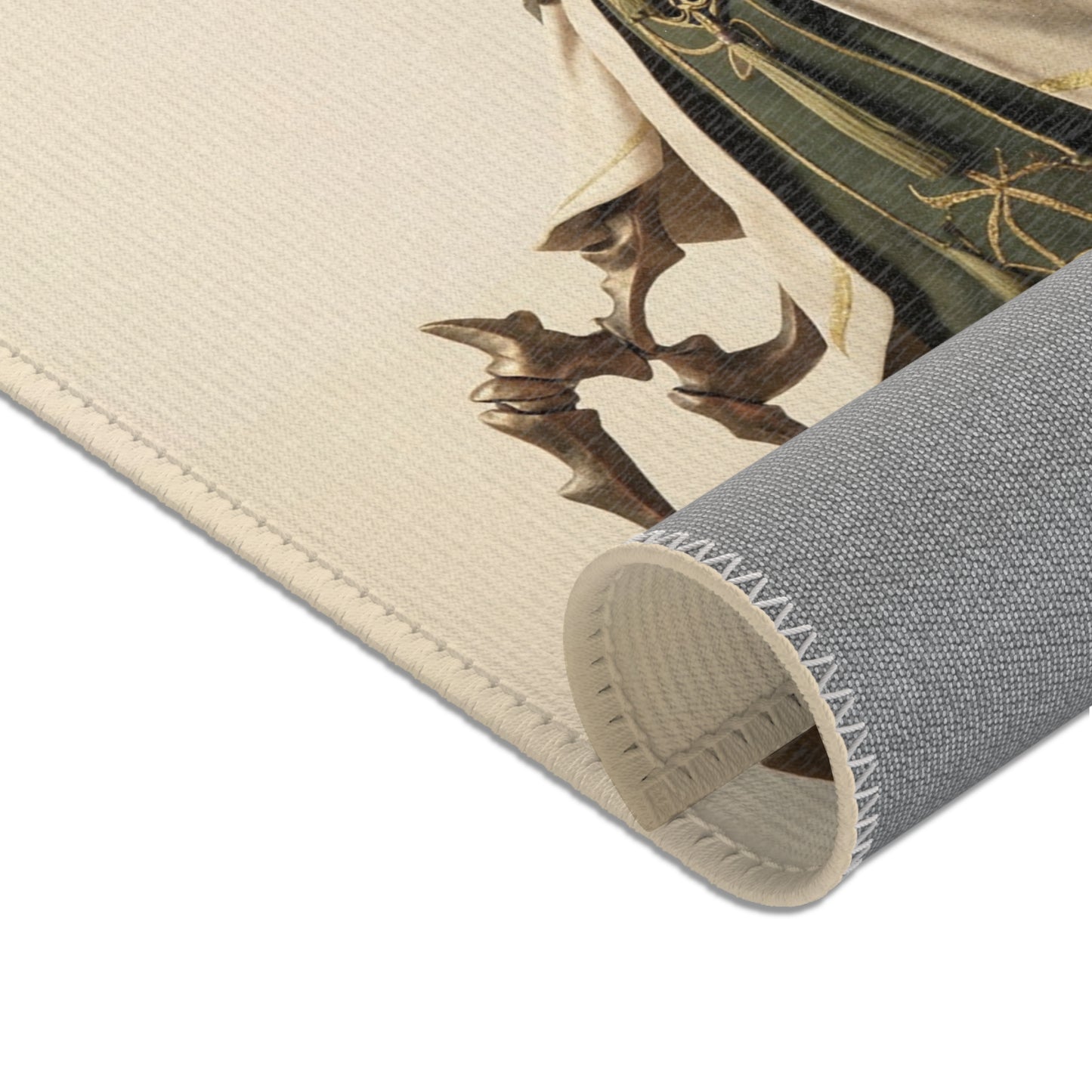 Spider Sentinel Area Rug – Moonlit Silk and Iron Arachnid