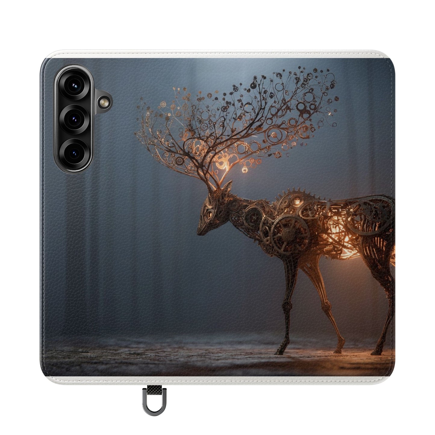 Mechanical Deer Flip Cases – Gears and Twilight Forest Guardian