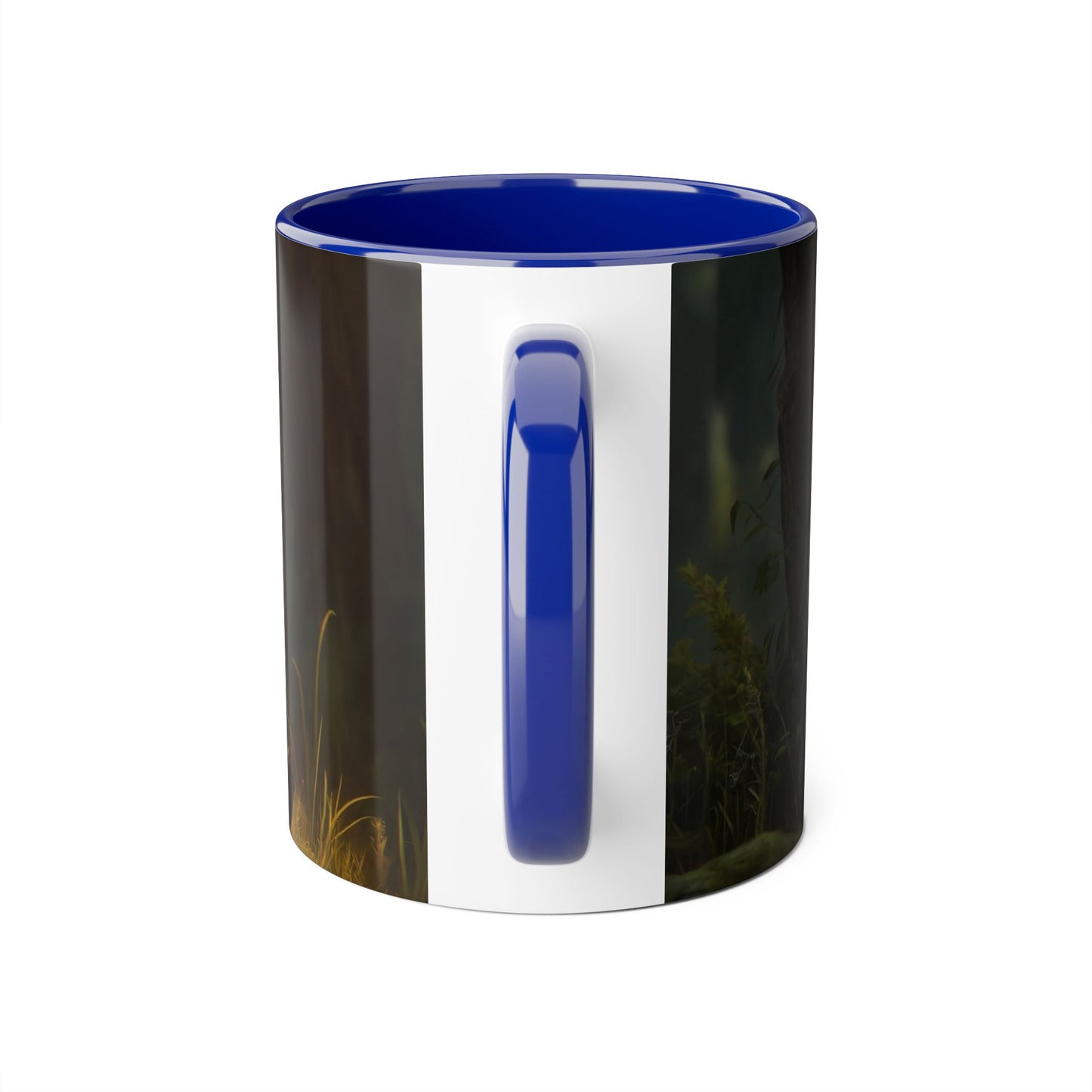 Hooded Guardian Accent Mugs, 11oz – Bioluminescent Forest Keeper