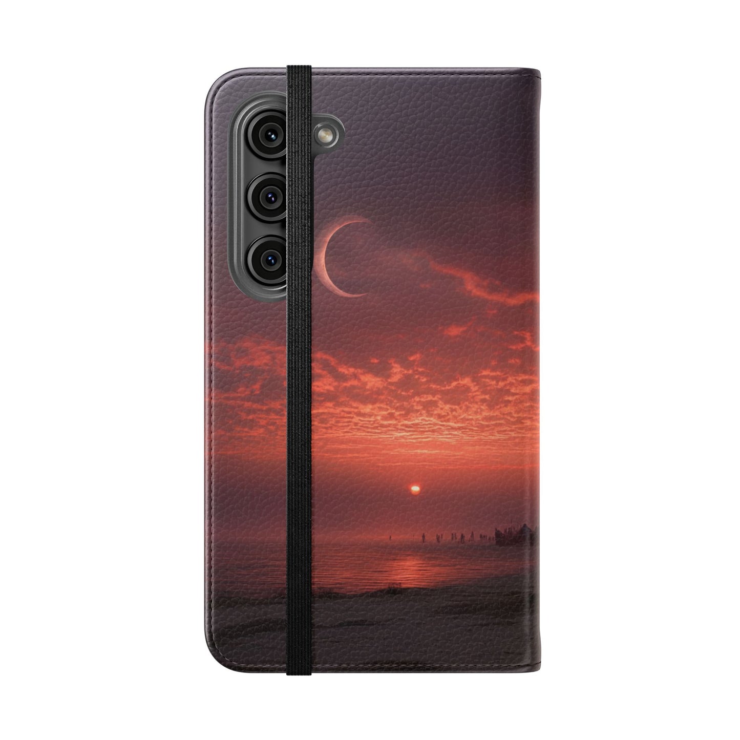 Twilight Sentinel Flip Cases – Moonlit Stairway to the Horizon