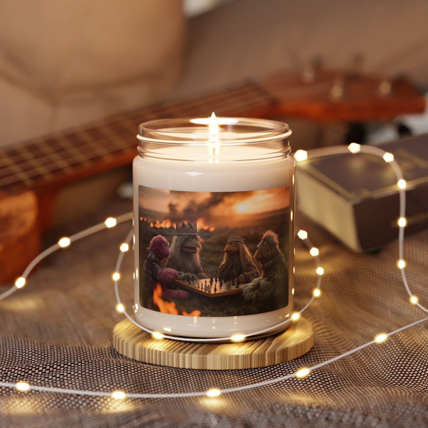 Kings of the Sunset Chess Match Scented Soy Candle, 9oz – Warm Ember Afternoon