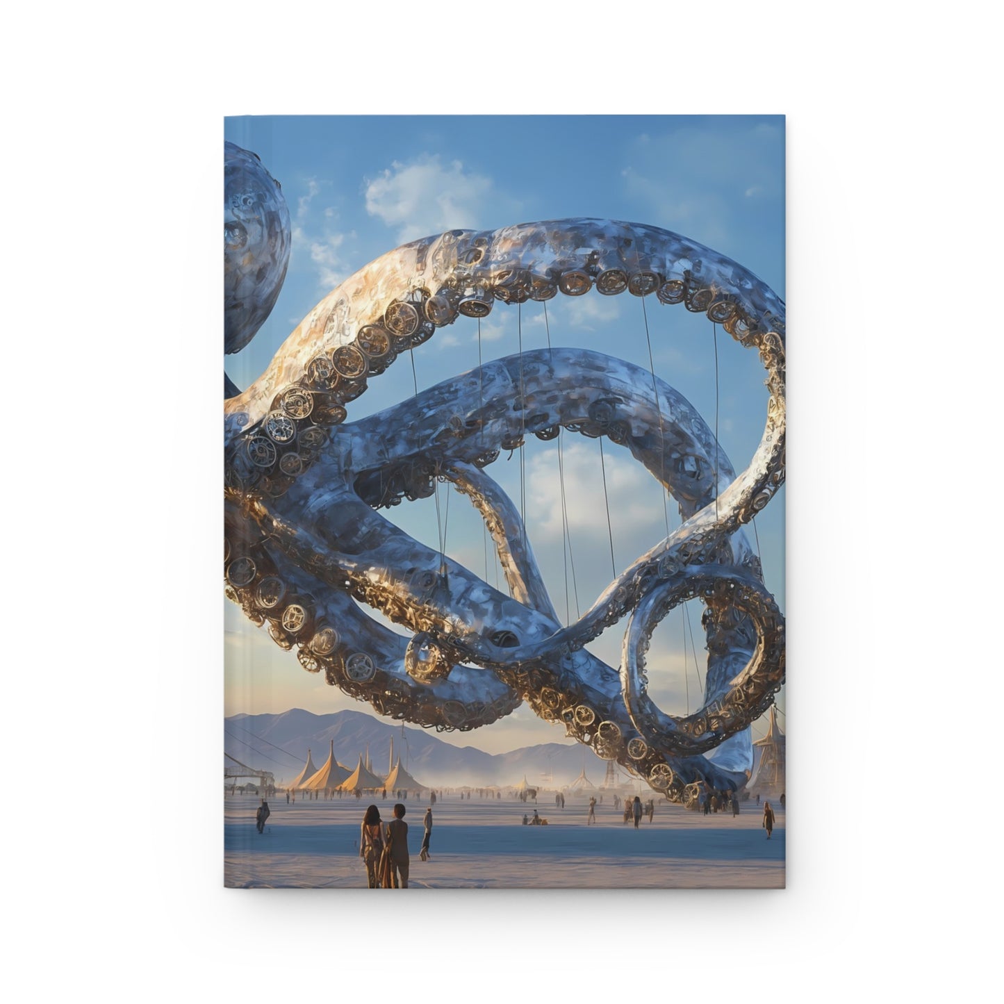 Steel Leviathan Hardcover Journal Matte – Desert Festival Giant Octopus