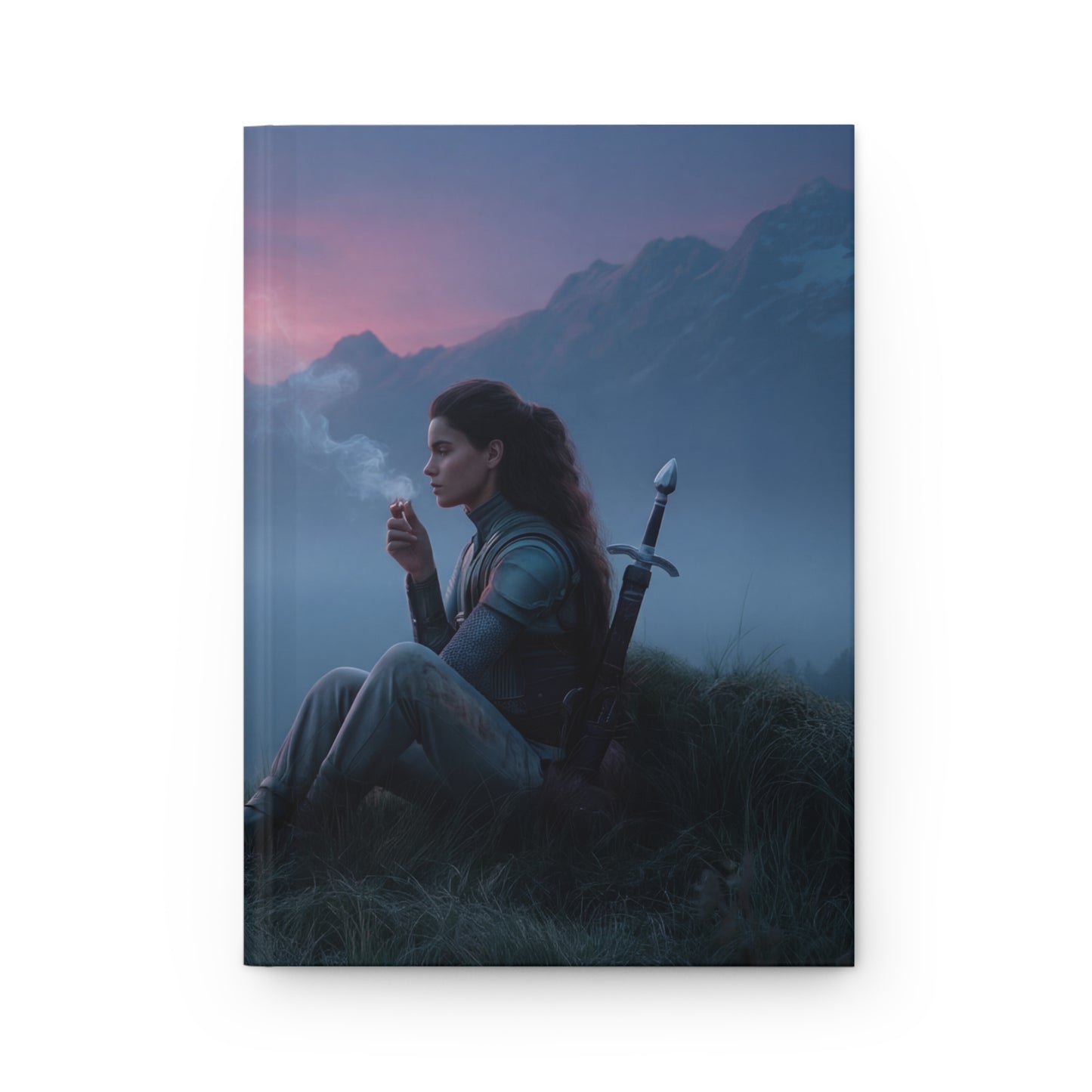 Mountain Sentinel and Dragon Hardcover Journal Matte – Twilight Pact at Dawn's Edge