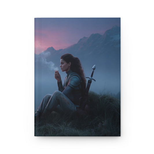 Mountain Sentinel and Dragon Hardcover Journal Matte – Twilight Pact at Dawn's Edge