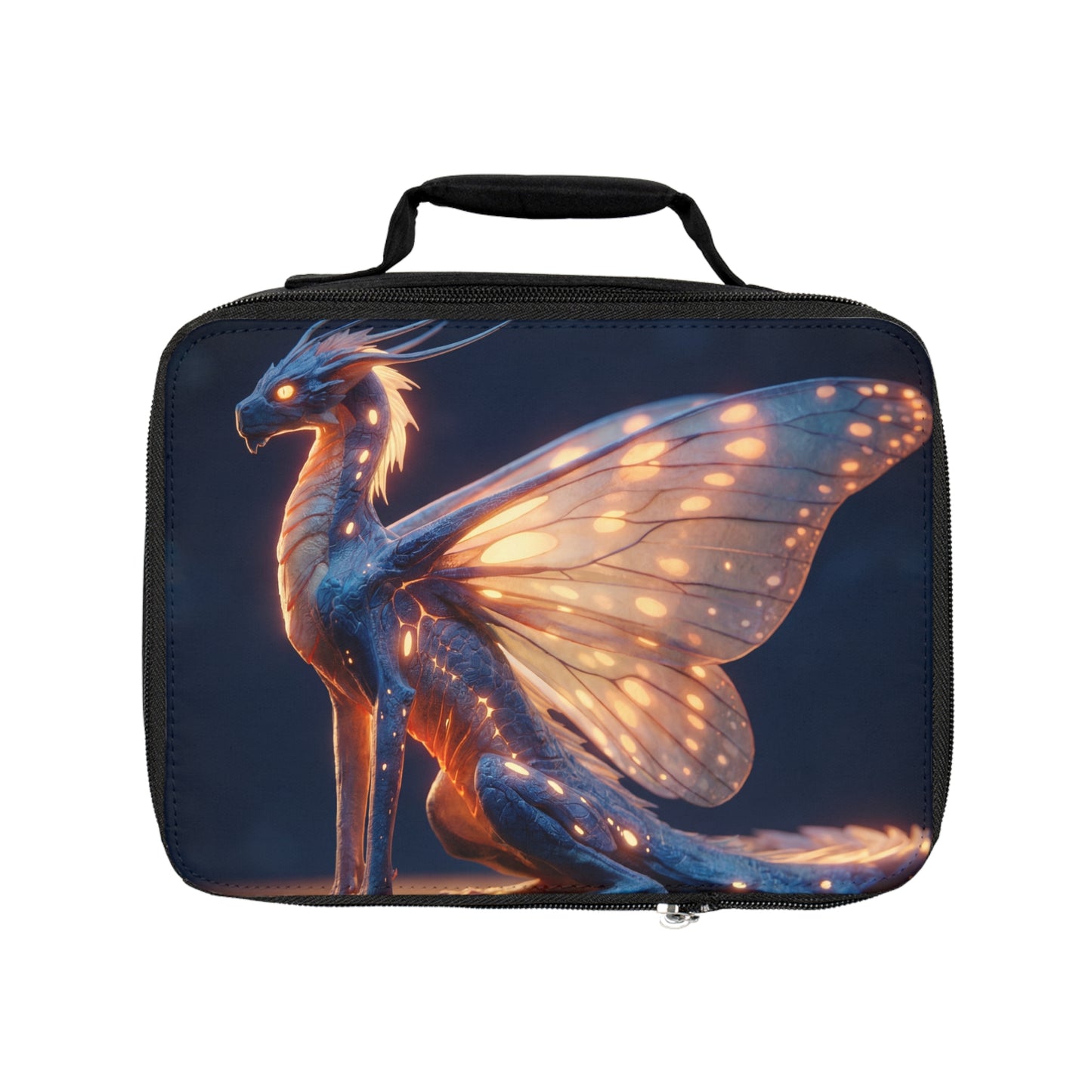Luminescent Dragonfly Dragon Lunch Bag – Night Bloom Guardian