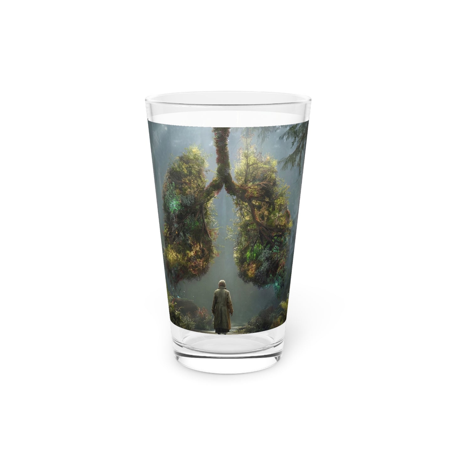 Lungs of the Wild Pint Glass, 16oz – Where Breath Becomes Canopy