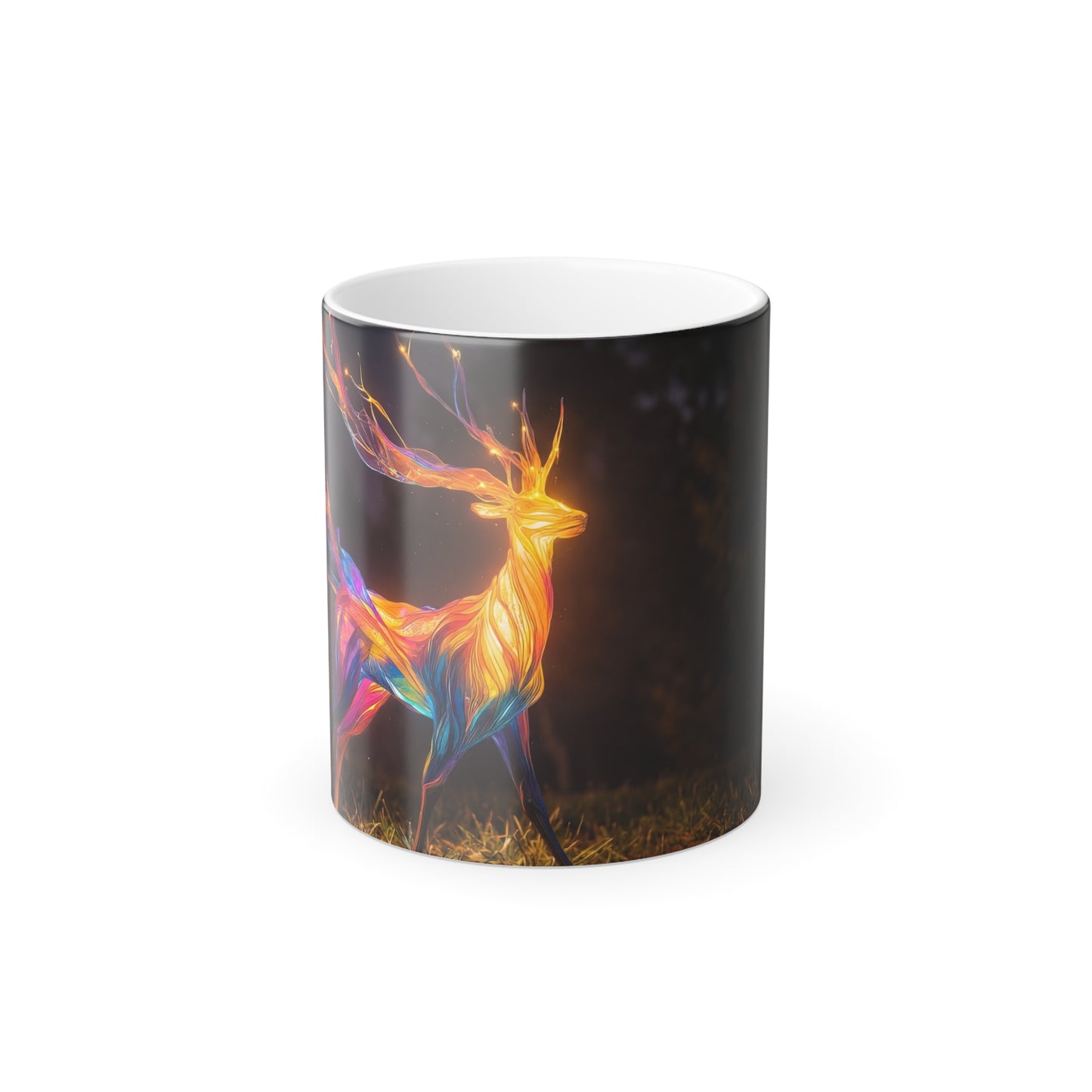 Luminous Deer Color Morphing Mug, 11oz – Ethereal Forest Guardian