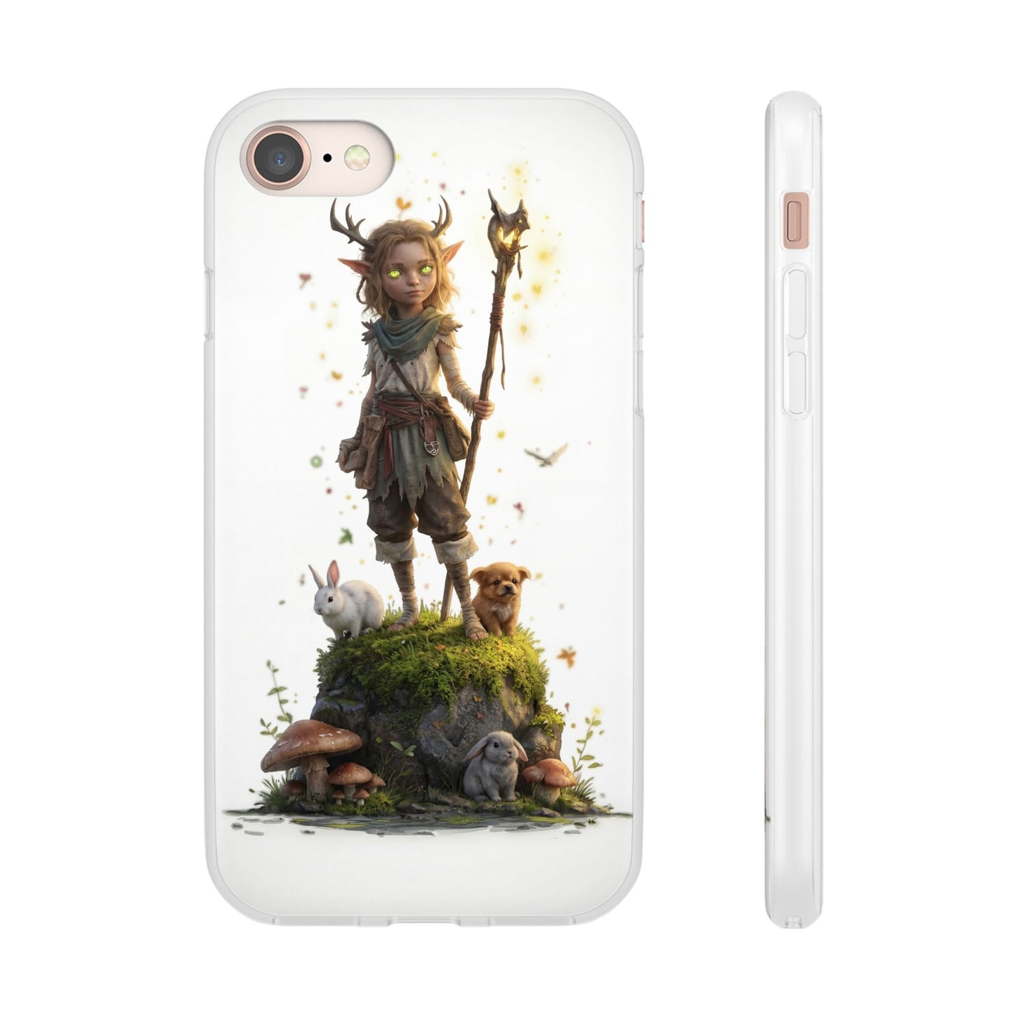 Forest Sentinel Flexi Cases – Luminescent Deerhorn Guardian