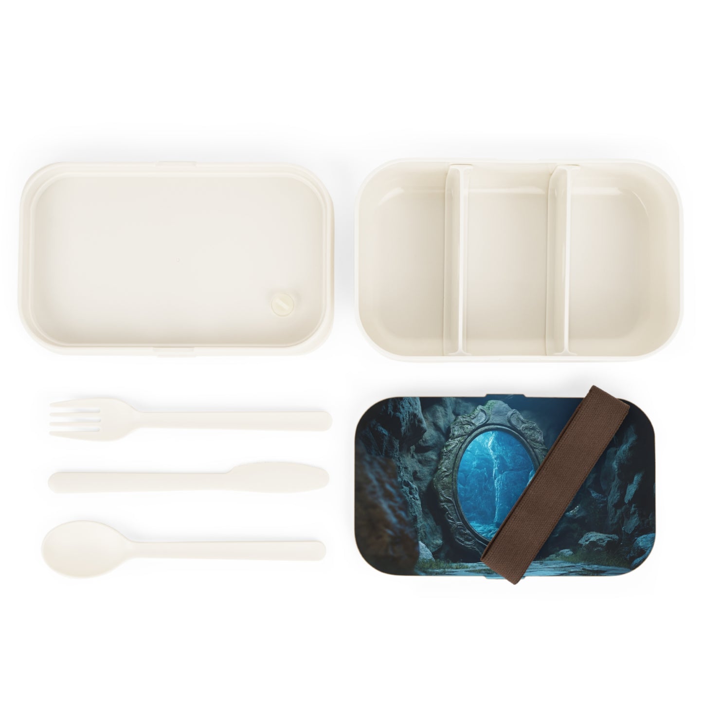 Submerged Mirror Bento Lunch Box – Portal to Deep Blue Depths
