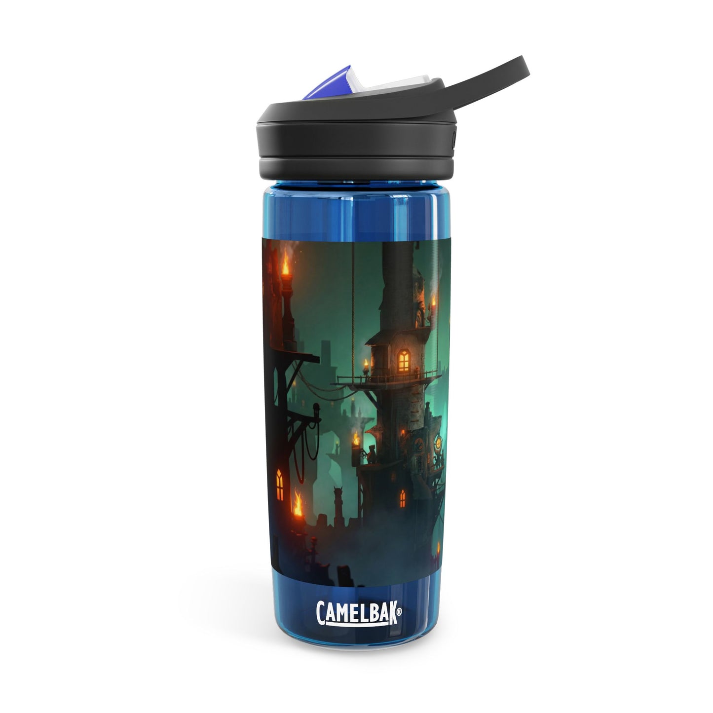 Gilded Sky Cities CamelBak Eddy® Water Bottle, 20oz\25oz – Warm Light Through Misty Peaks