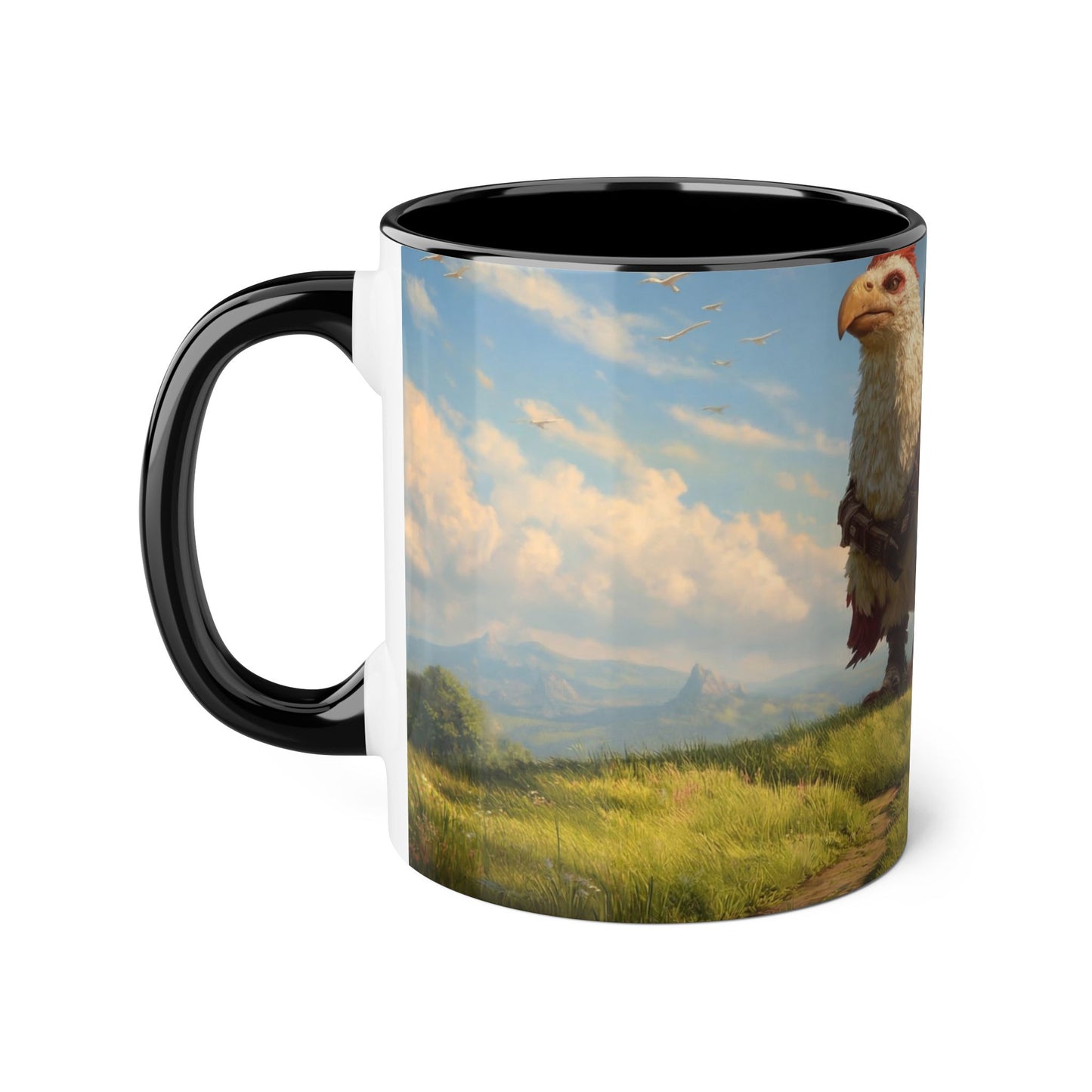 Titan Hawk Accent Mugs, 11oz – Mythic Riders on Sunlit Peak