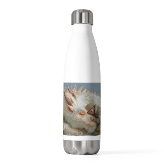 Snowbound Dragon Companion 20oz Insulated Bottle – Whispering Frost and Warmth