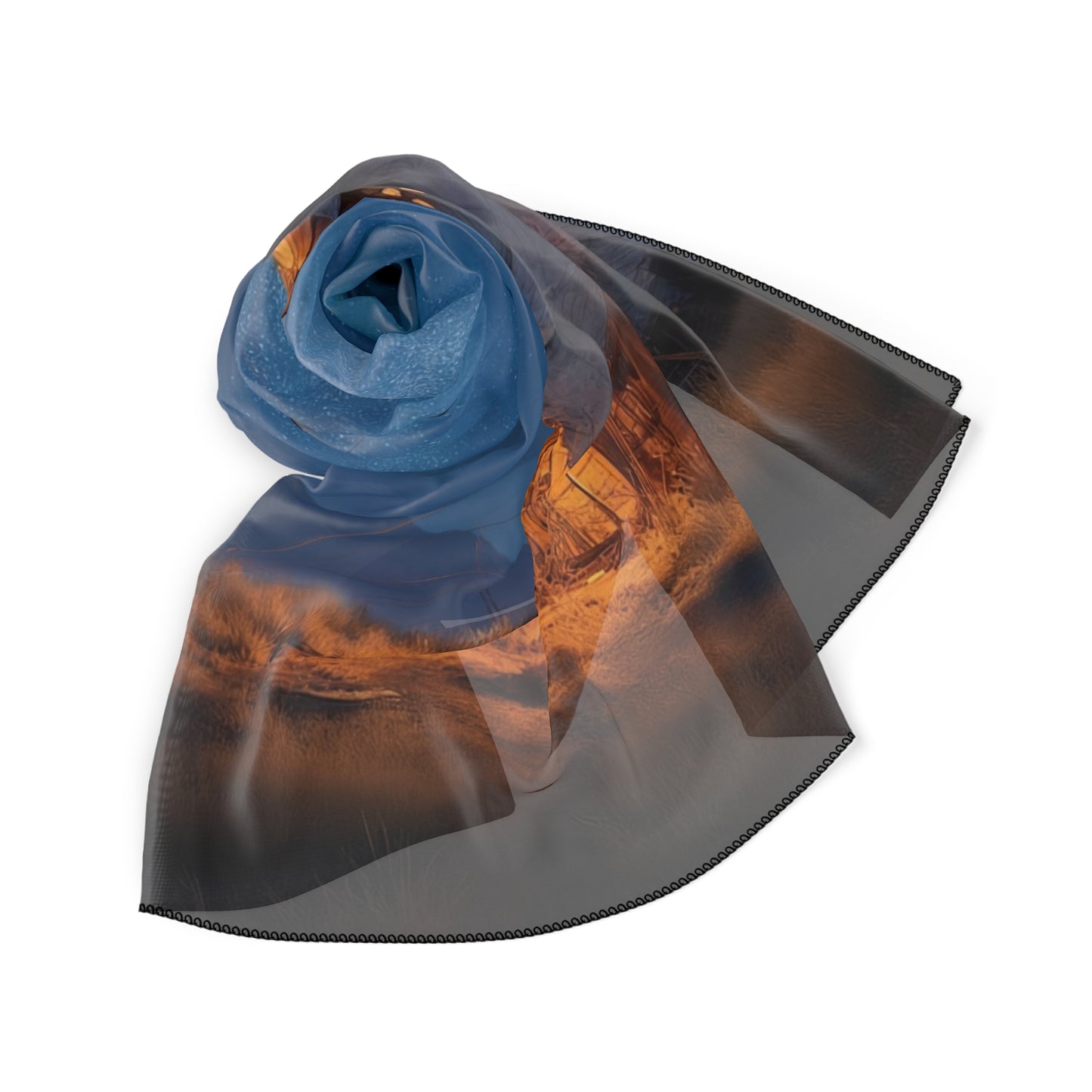 Starlit Nomad Tent Scarf – Milky Way Wanderer Dreamscape
