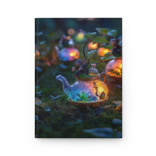 Whispering Teapot Forest Journal – Glow-Lit Moss Path Magic