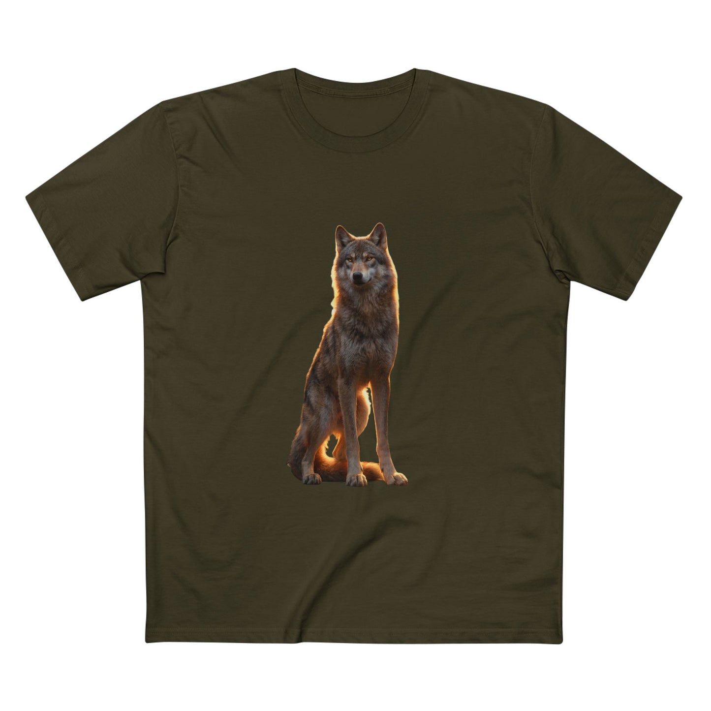 Vigilant Pack Leader Adult Staple Tee – Golden Hour Sentinel Portrait