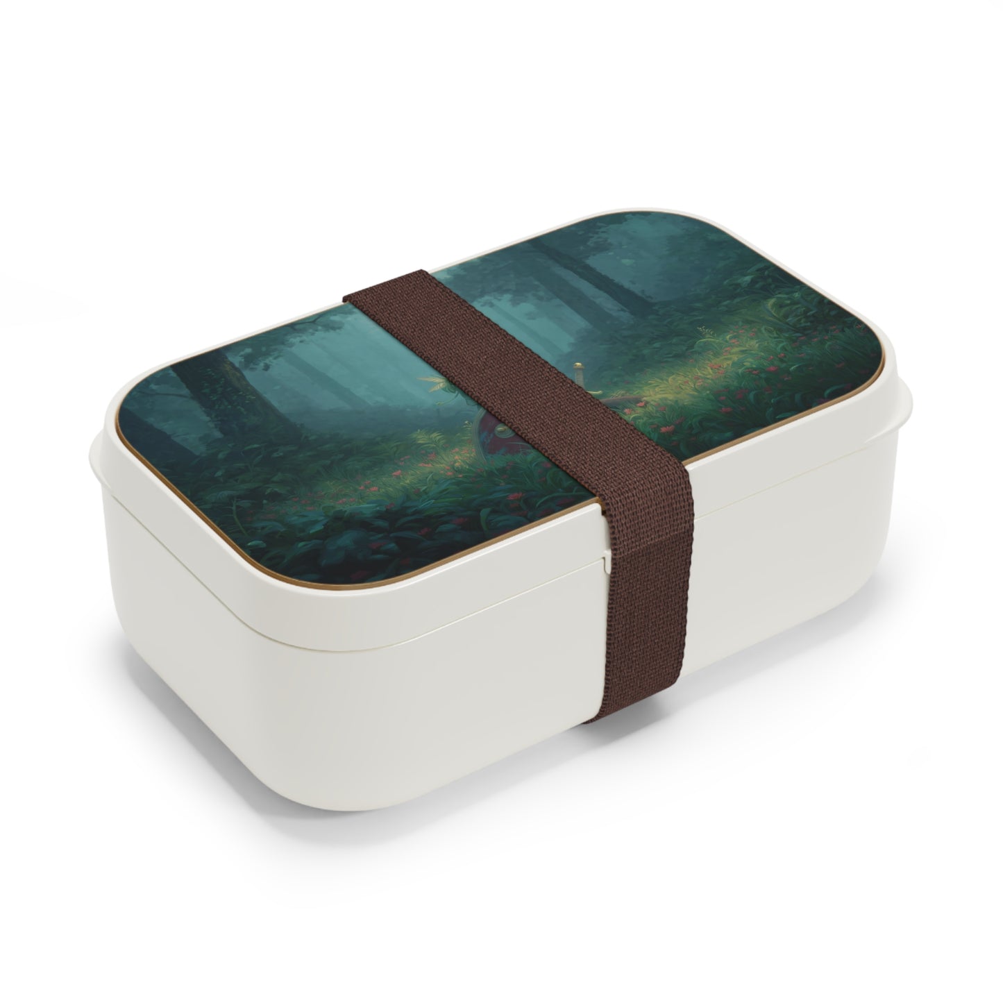 Forest Sentinel Bento Lunch Box – Elven Knight Resting in Wildflower Grove