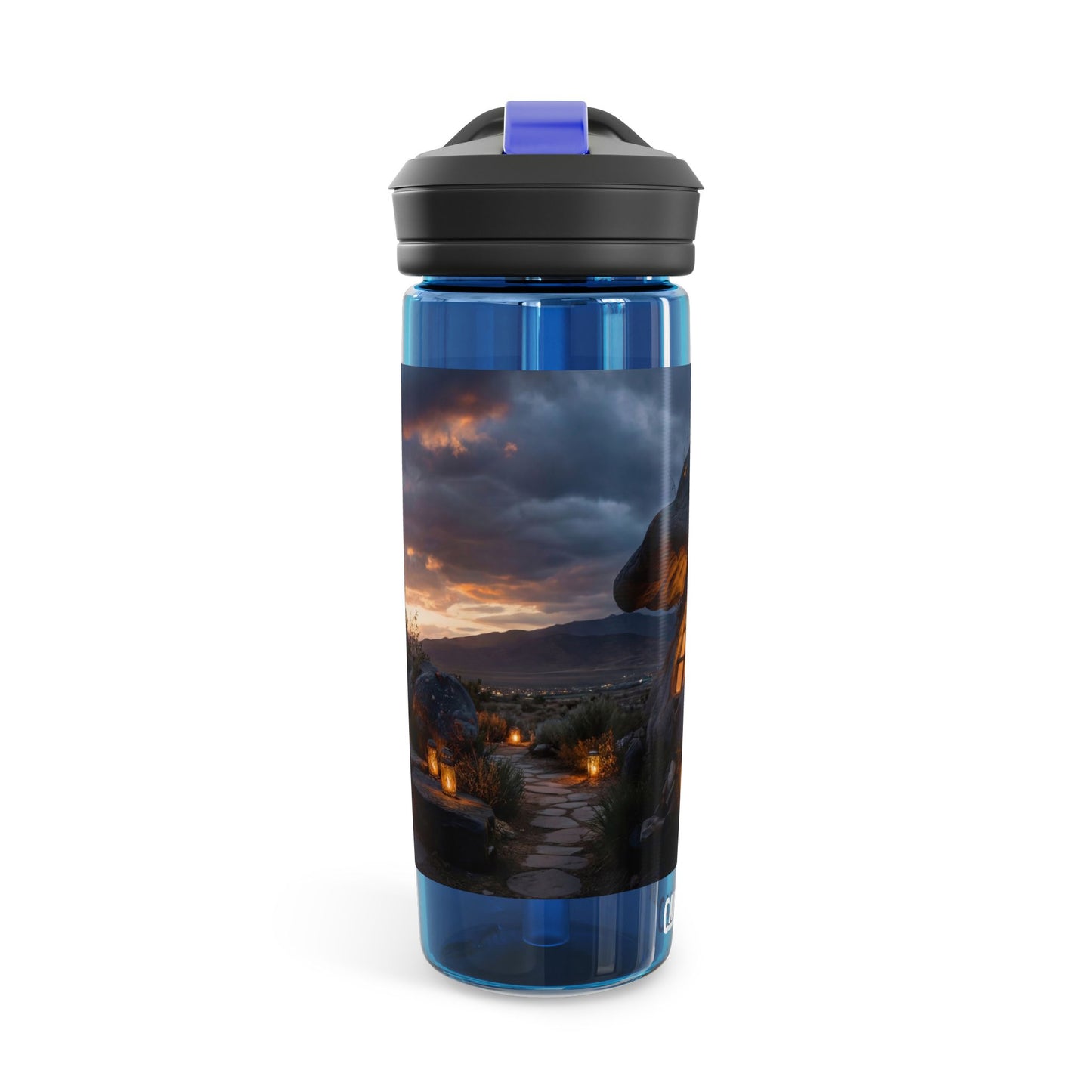 Twilight Mushroom Cottage CamelBak Eddy® Water Bottle, 20oz\25oz – Warm Light in the Wild