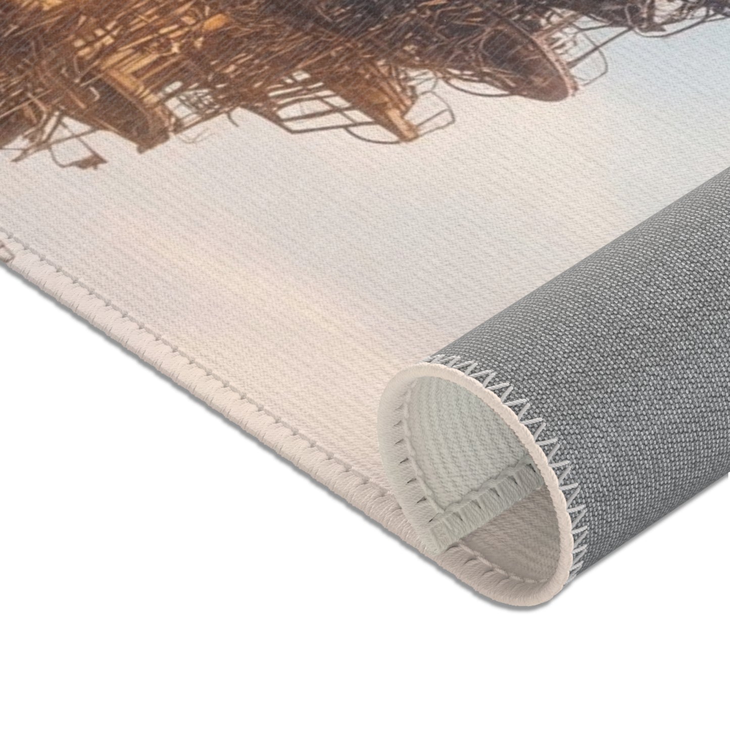 Skyward Spire Area Rugs – Dawn’s Industrial Cathedral