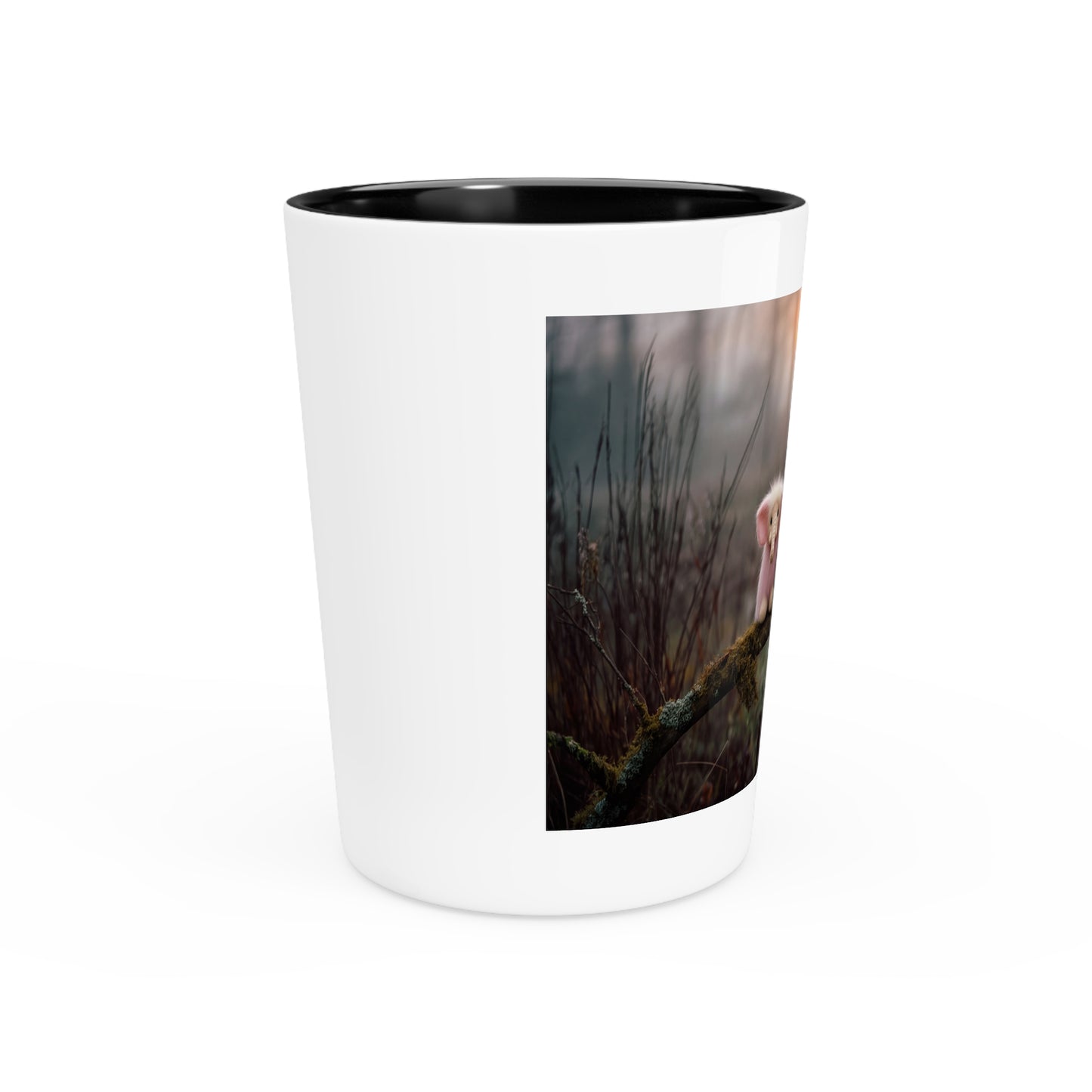 Mossy Branch Trio Shot Glass – Fuzzy Elephants at Sunset