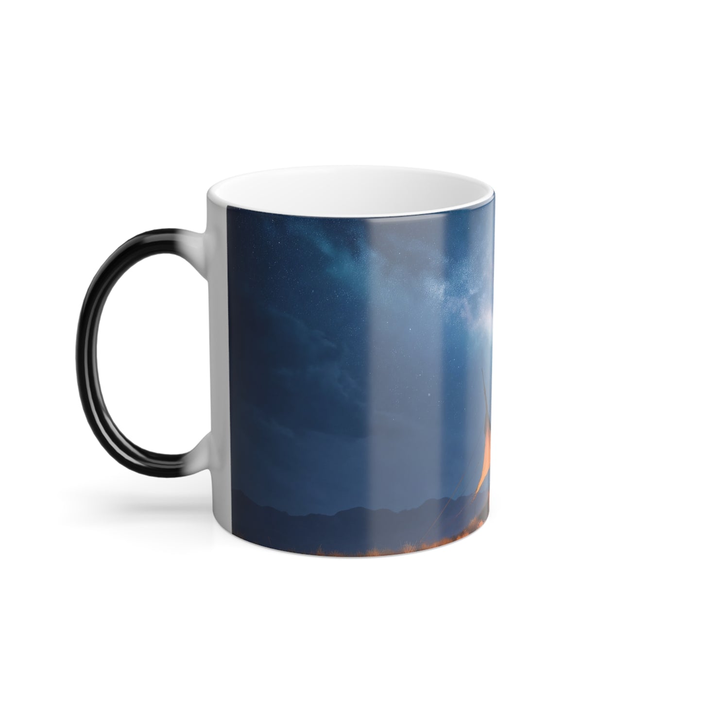 Starlit Caravan Tent Mug – Milky Way Warmth on the Trail