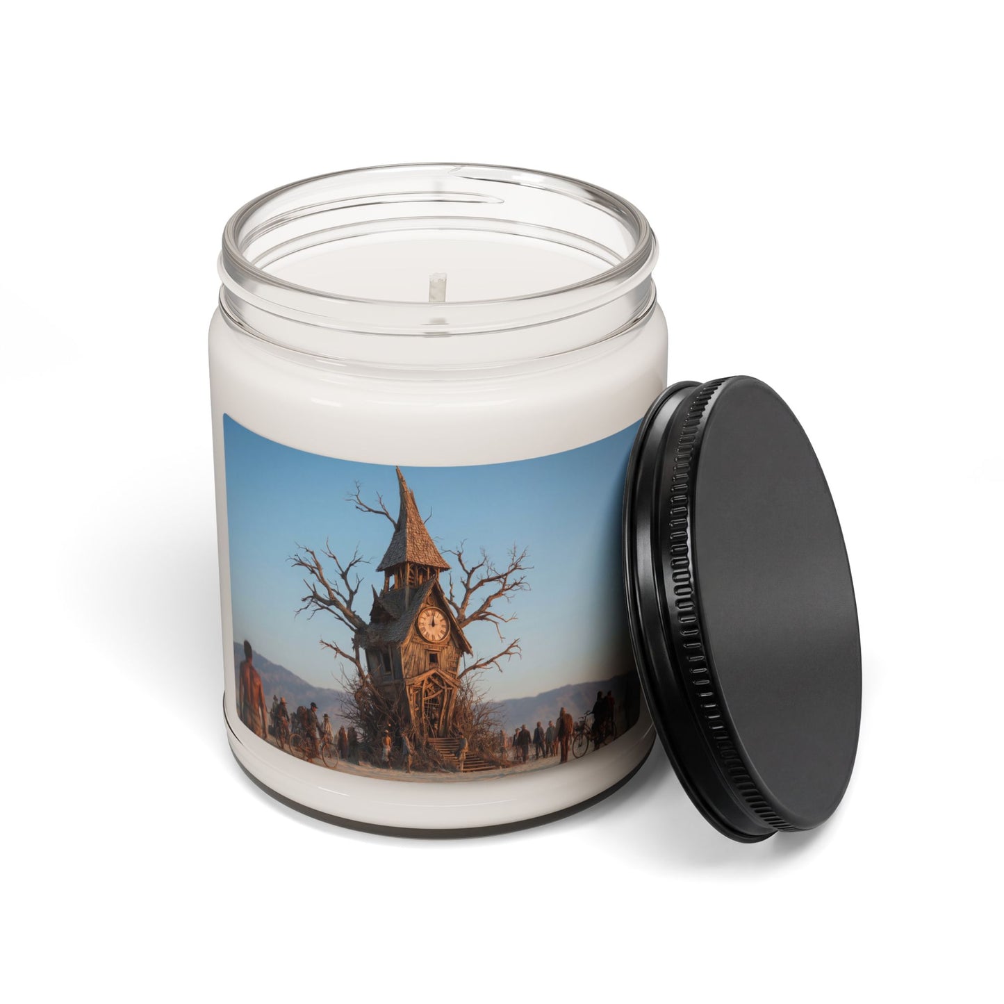 Clock Tower in the Withered Tree Scented Soy Candle, 9oz – Timeless Dust and Sunlit Wanderers