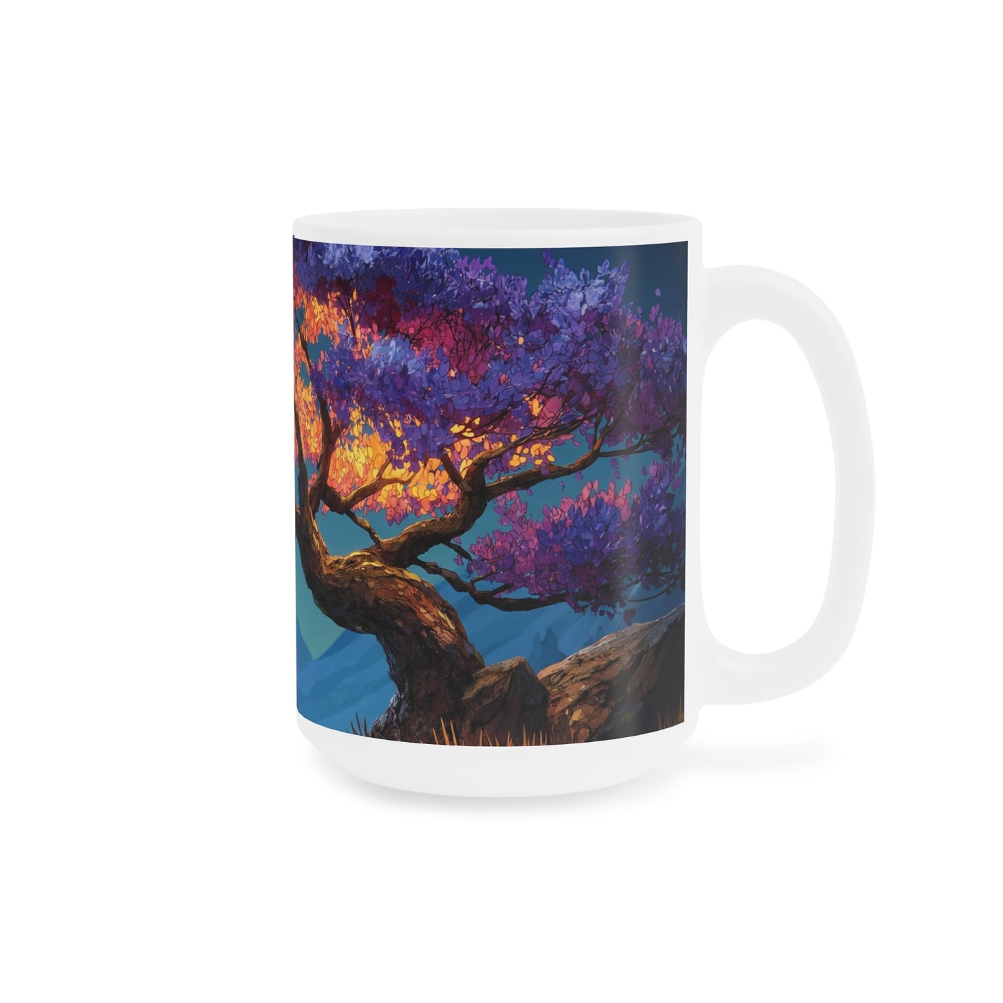 Starlit Whisper Tree Ceramic Mugs (11oz\15oz\20oz) – Twilight’s Velvet Crown