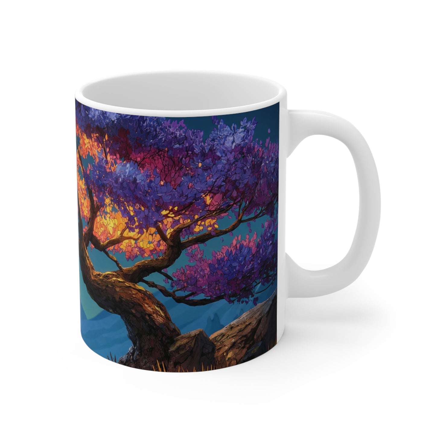 Starlit Whisper Tree Ceramic Mugs (11oz\15oz\20oz) – Twilight’s Velvet Crown