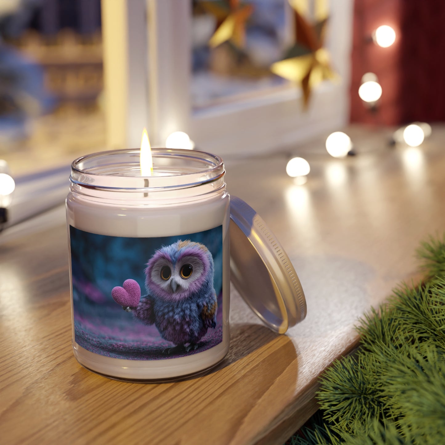 Rainbow Owl Scented Soy Candles with White Lid, 9oz – Velvet Heart Offerings