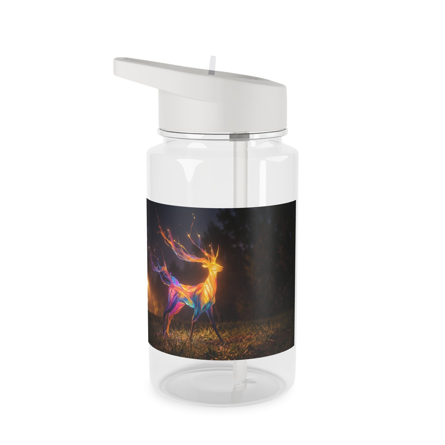 Aurora Stag Tritan Water Bottle – Prism Light Forest Guardian