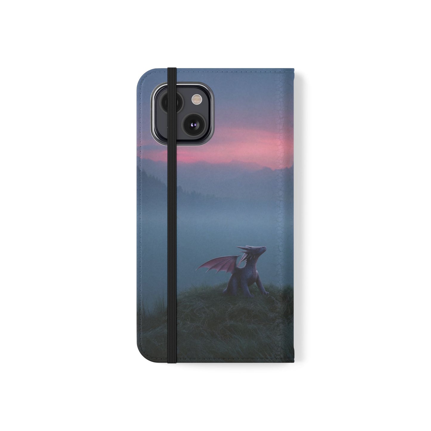 Silent Guardian Flip Cases – Misty Dawn Warrior and Dragon Companion