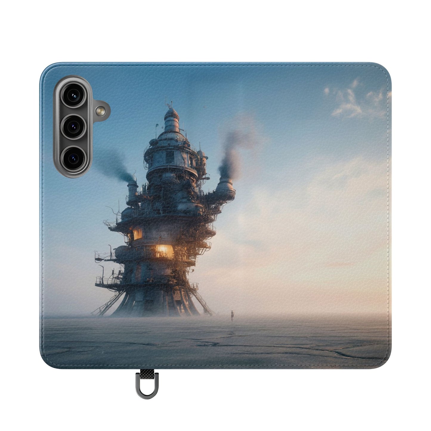 Steam-Stack Tower Flip Cases – Industrial Dawn Sentinel