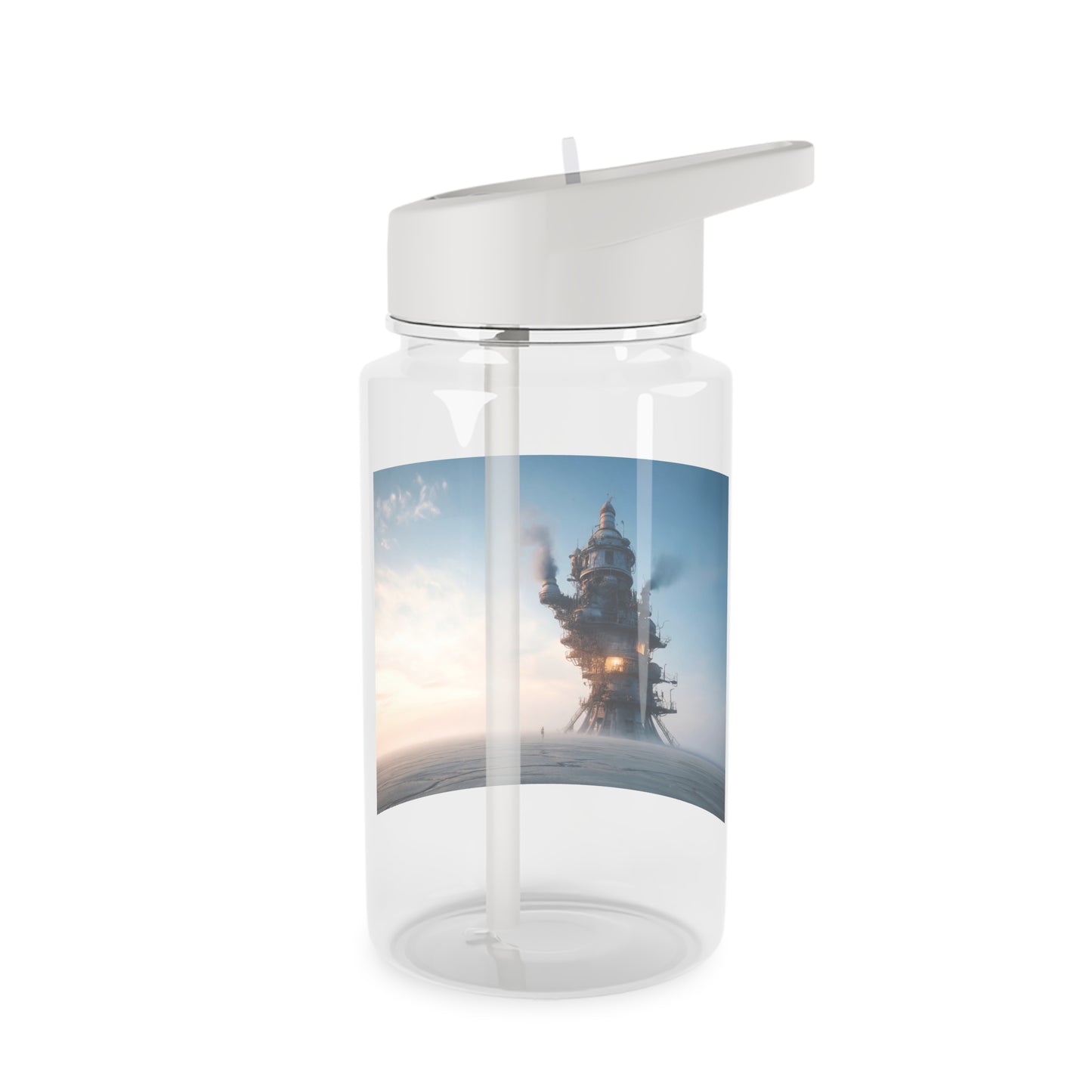 Steam Tower Tritan Water Bottle – Rustic Skywatcher Sentinel