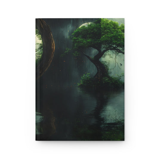 Circular Tree Portal Hardcover Journal Matte – Whispering Grove Reflections