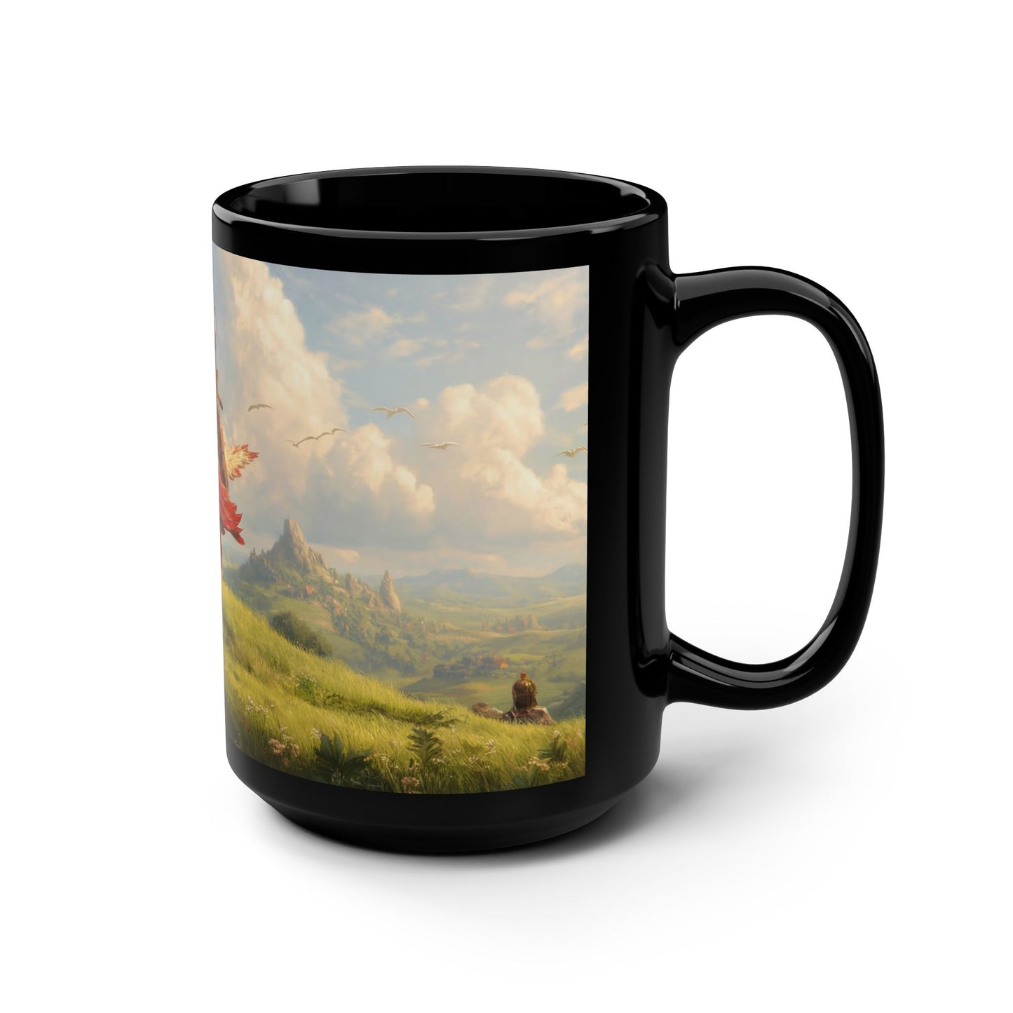 Giant White Falcon Mug, 15oz – Riders on the Crest of Morning Glory