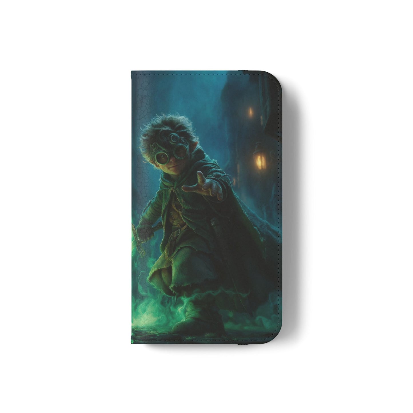 Glimmerblade Guardian Flip Cases – Teal Phantom Knight Portrait