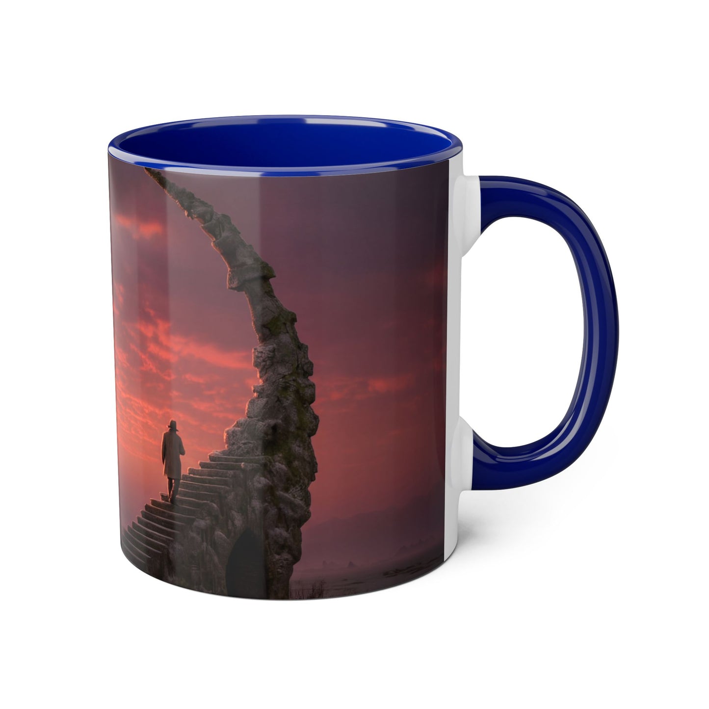 Twilight Stairway Accent Mugs, 11oz – Crescent Moon Horizon Journey