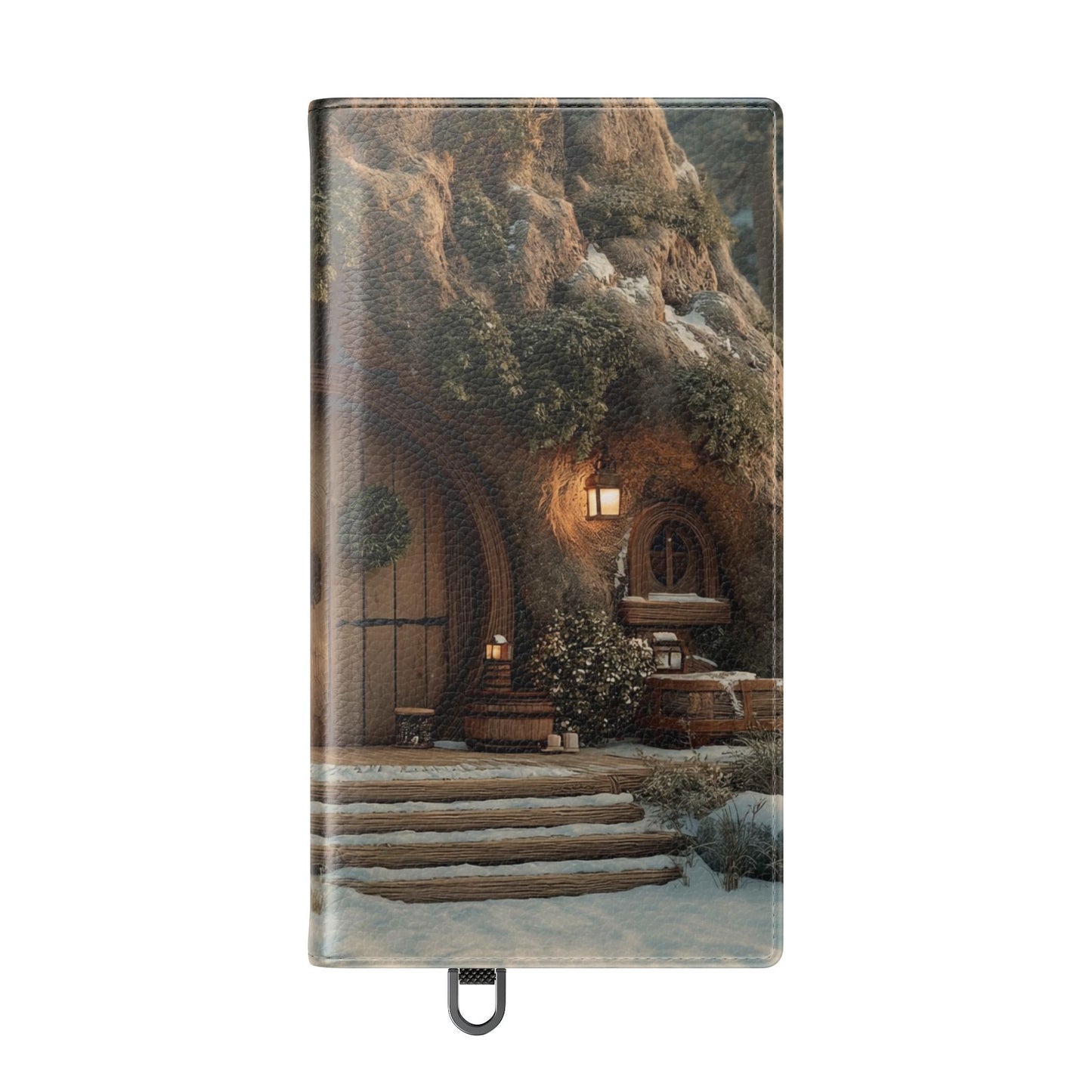Hobbit Hole Flip Cases – Cozy Winter Doorway Scene