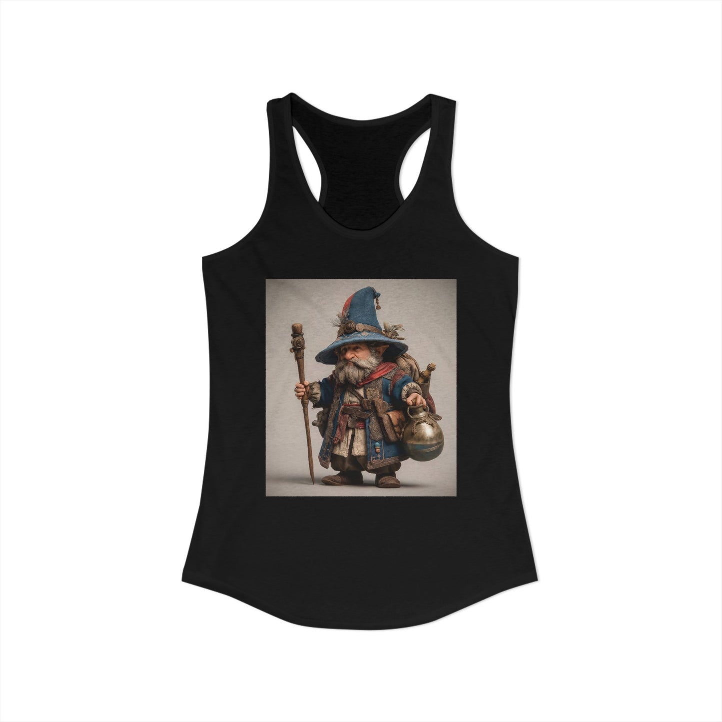 Wanderer Elf Women's Ideal Racerback Tank – Weathered Quest and Blue Robe Journey