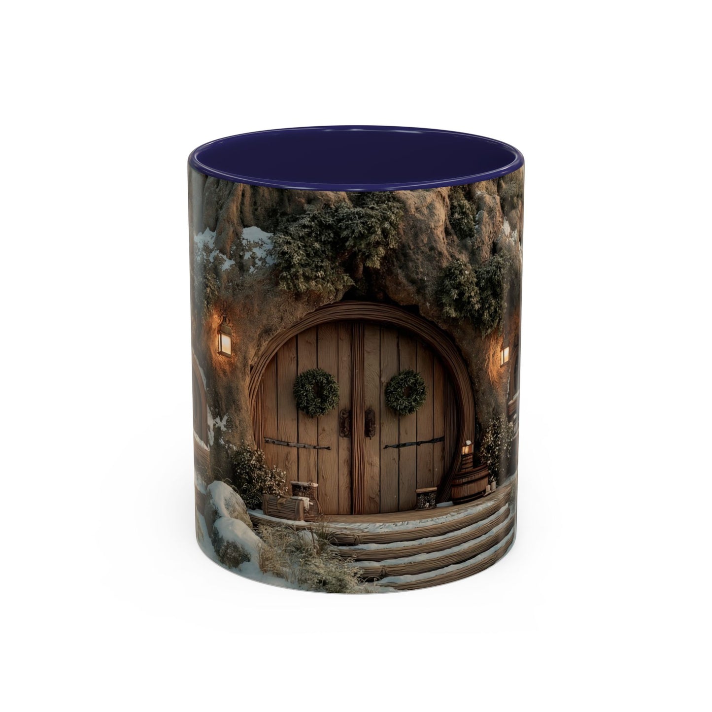 Winter Treehouse Doorway Mug – Snow-Kissed Forest Hearth