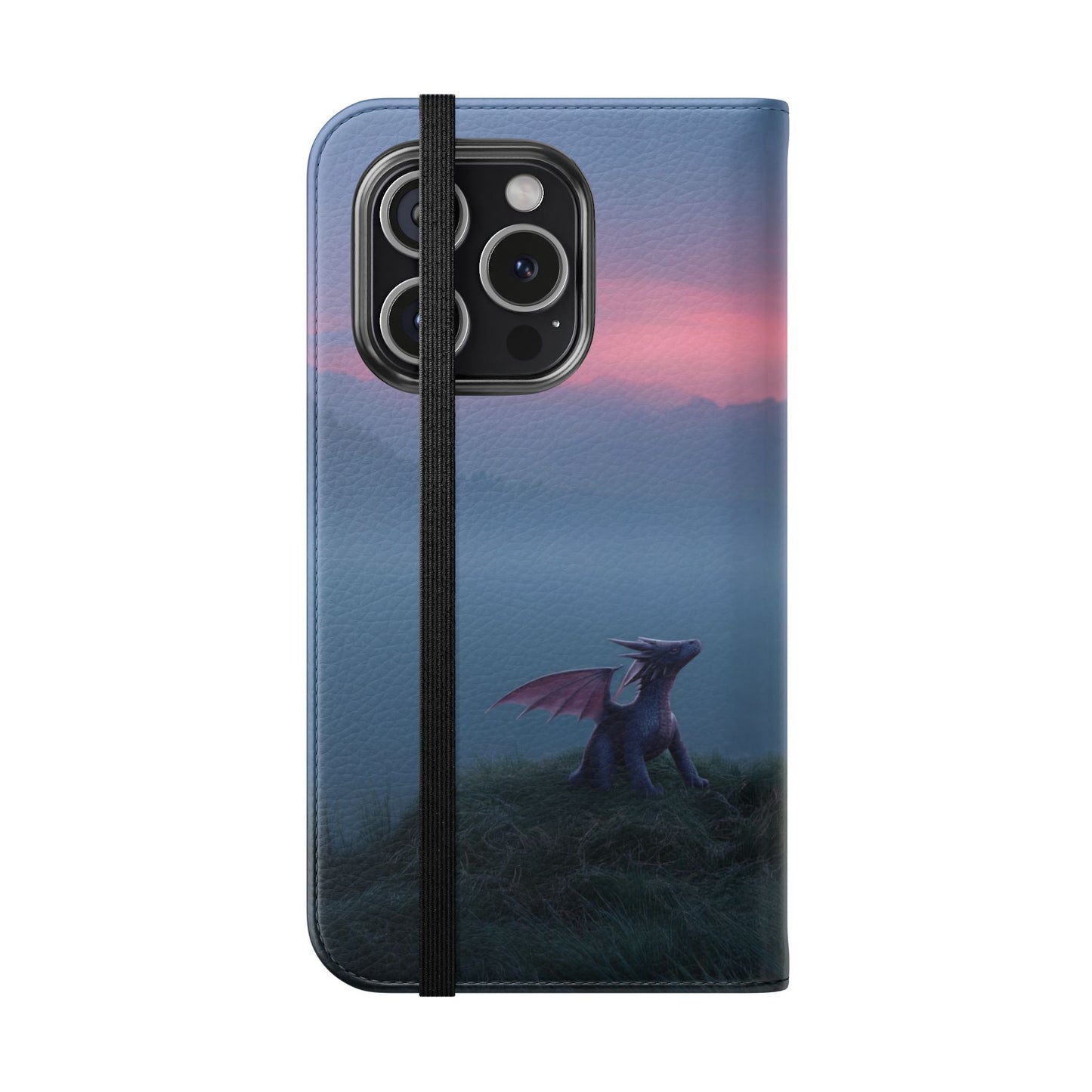 Silent Guardian Flip Cases – Misty Dawn Warrior and Dragon Companion