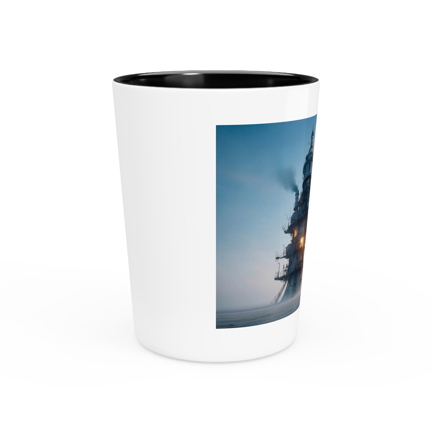 Skyward Steam Tower Shot Glass – Lonely Engineer’s Dawn