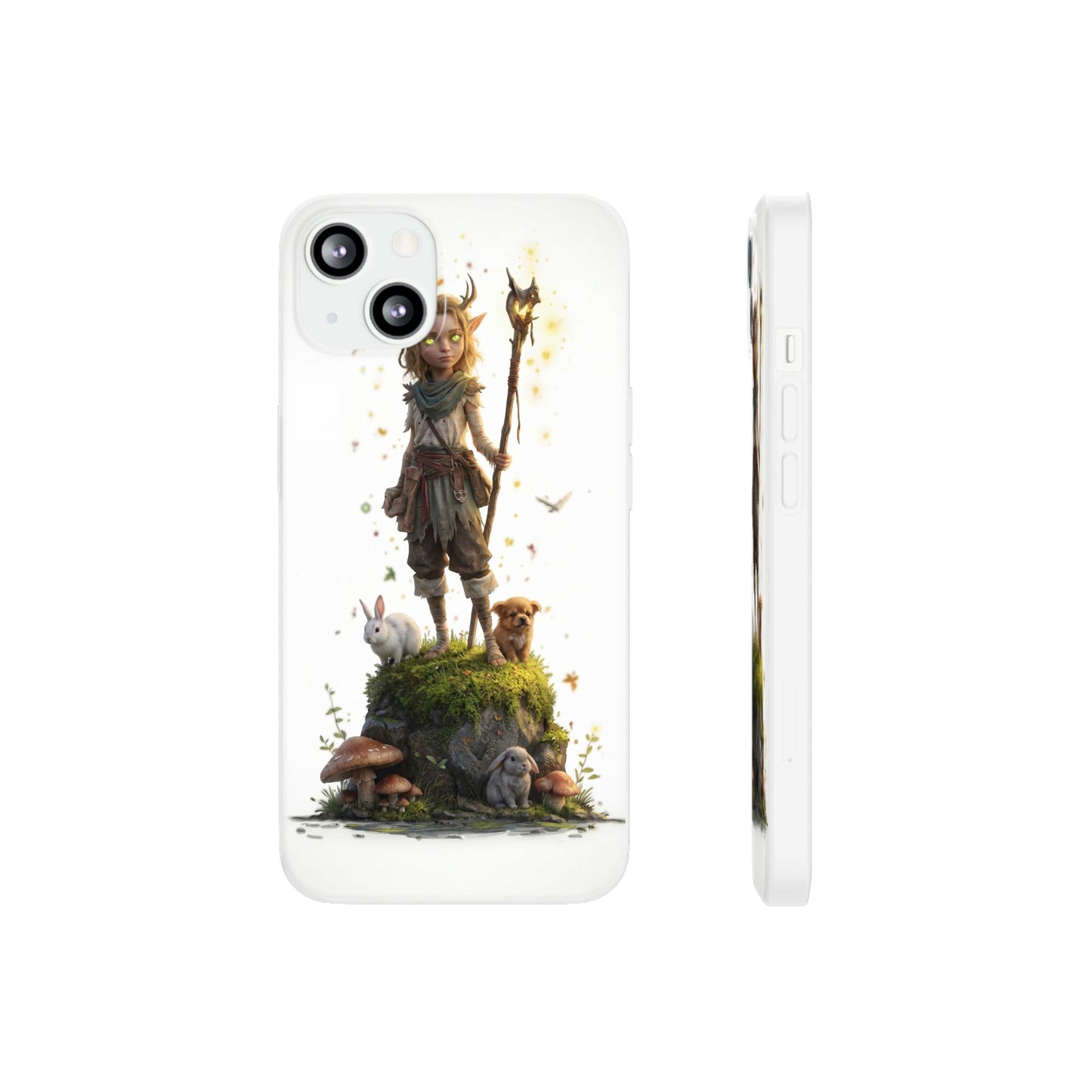 Forest Sentinel Flexi Cases – Luminescent Deerhorn Guardian