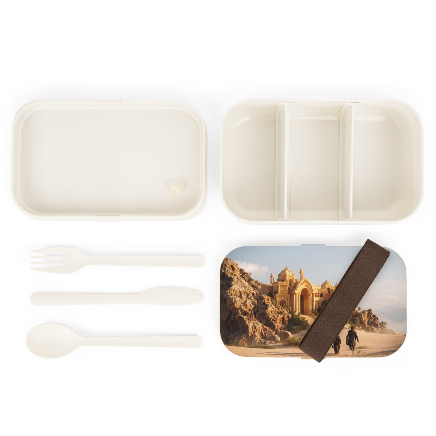 Desert Oasis Palace Bento Lunch Box – Golden Sands and Secret Threshold