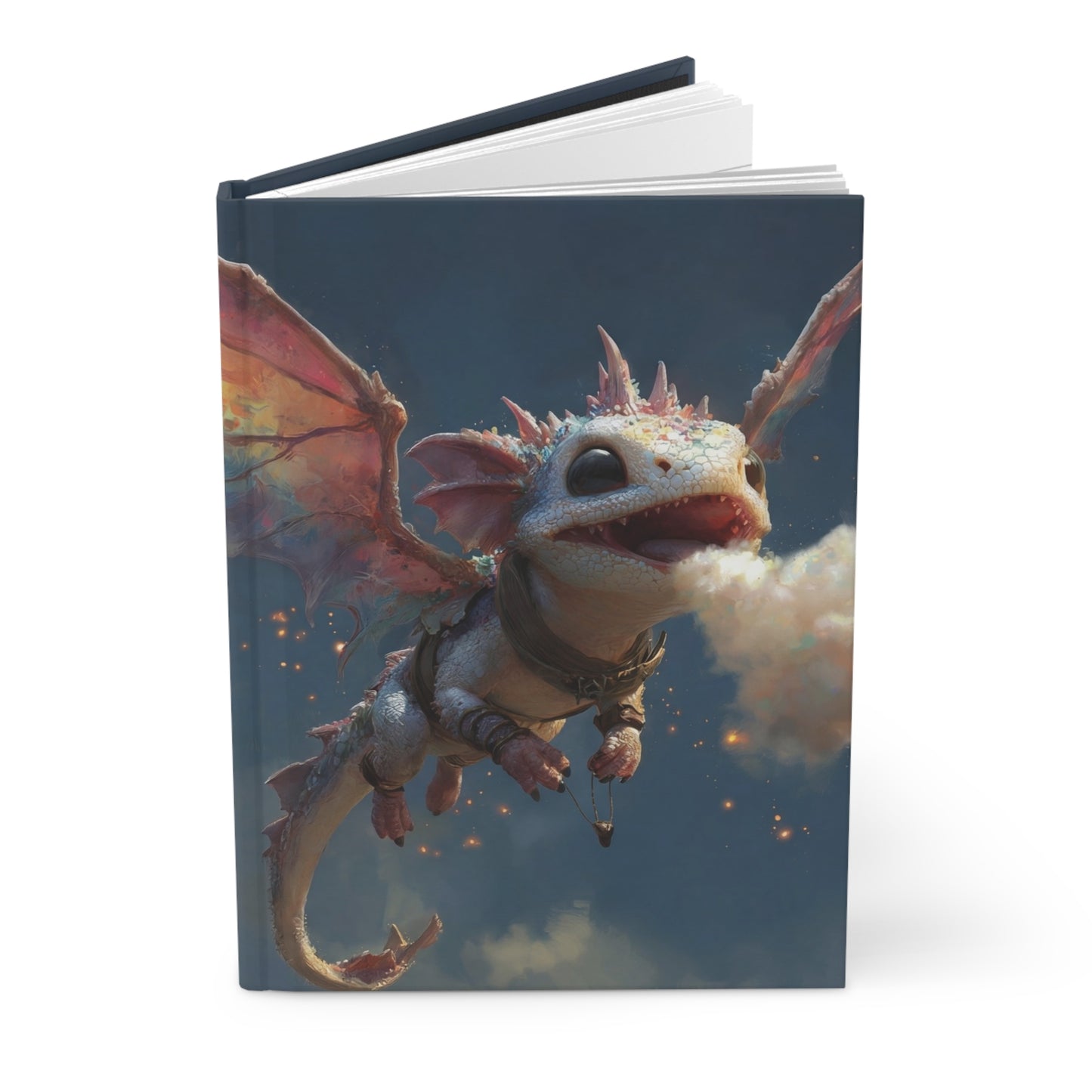 Whimsical Dragonfly Hardcover Journal Matte – Skyward Sparkle Adventure